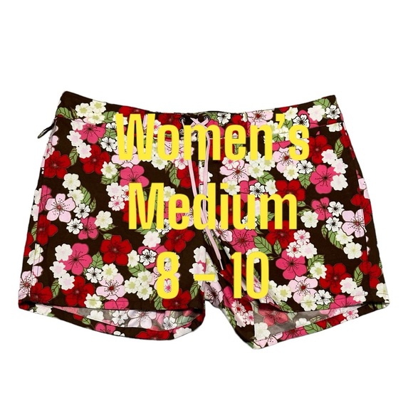 Women’s Old Navy Medium 8 - 10 Swim Boy Shorts Boxers Swimwear Boardshort EUC - Picture 2 of 11